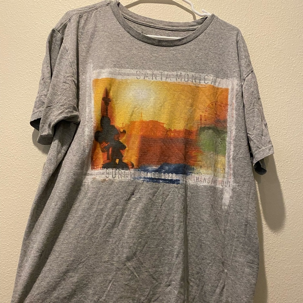 Disney Mickey Mouse Santa Monica t shirt
